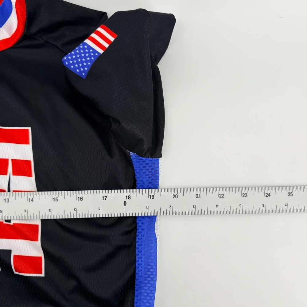 Unbranded First Responders USA Cycling Jersey Full Zip Patriotic L Black - Picture 4 of 6